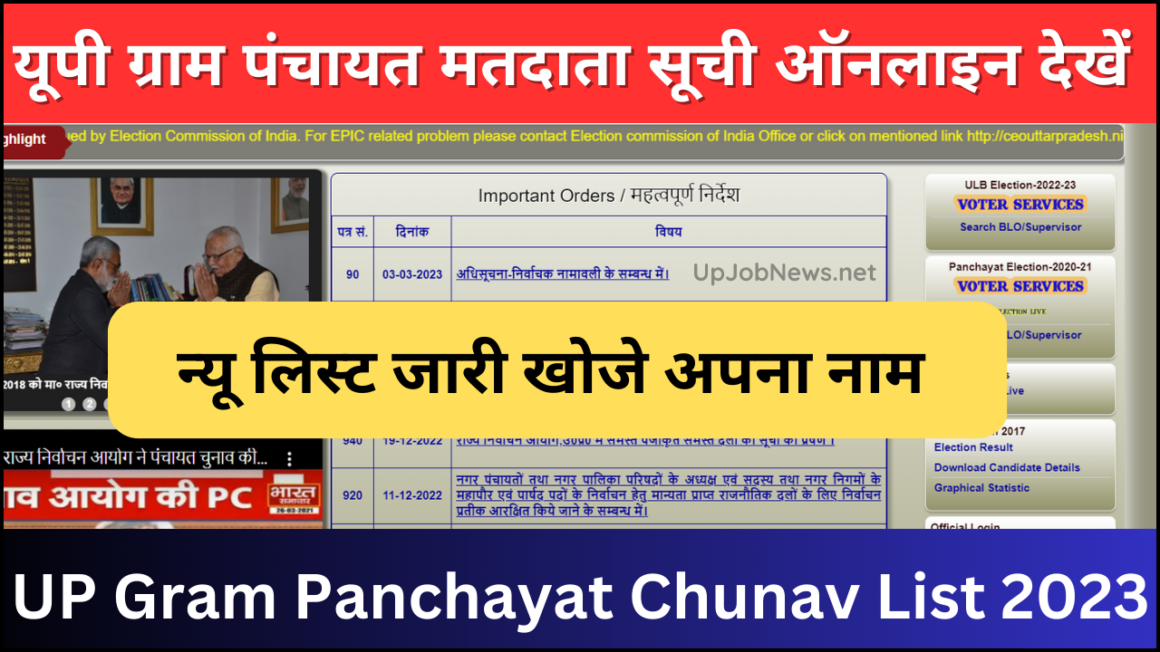 UP Gram Panchayat Chunav List
